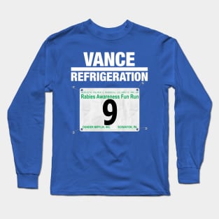 Dunder Mifflin Fun Run Race #9 (Bob Vance) Long Sleeve T-Shirt